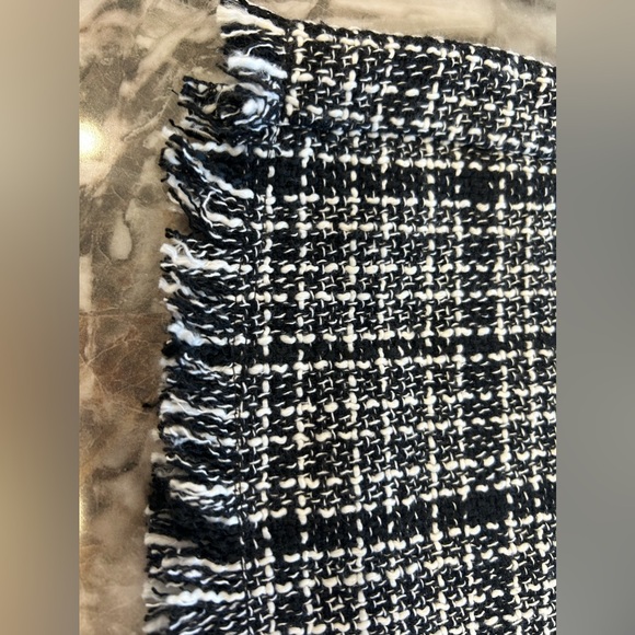 Mini woven skirt with fringe. Never worn. Thick but comfortable material. - Picture 3 of 4